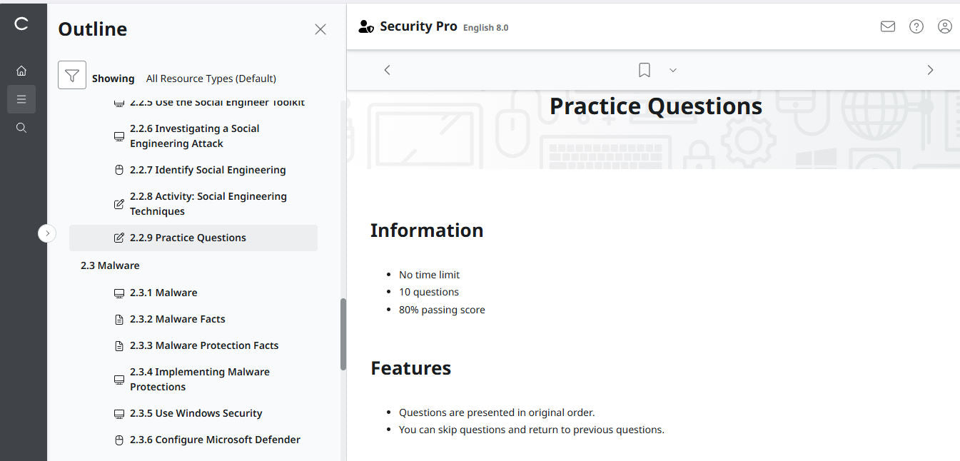 TestOut Security Pro for Security+ (SY0-701) -  Individual License : 12 Month Access